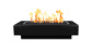 The Outdoor Plus Coronado 48" Powder-Coated Black Linear Fire Pit with Match Lit Ignition, Natural Gas (OPT-CORPC48-BLK-NG)